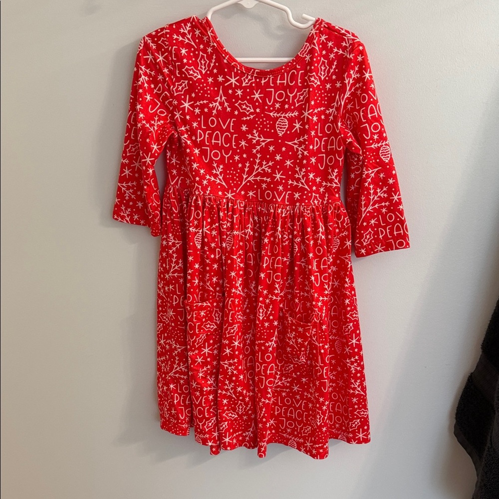 Mila and Rose Festive Red Kids Dress